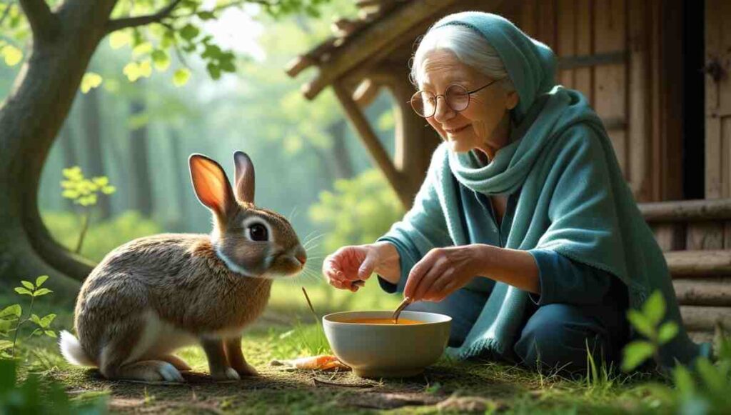 Hindi Story of Grandmother and Rabbits of Jungle